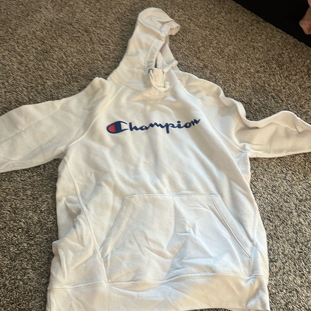 Champion white hoodie